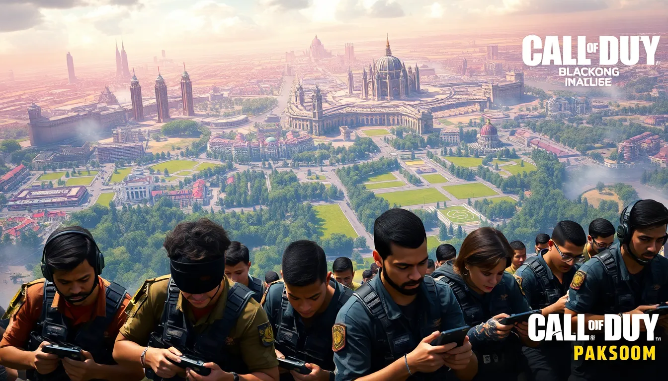 gamers engaged in Call of Duty Blackout gameplay.